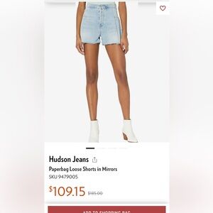 Hudson Paper bag Loose Shorts - 27